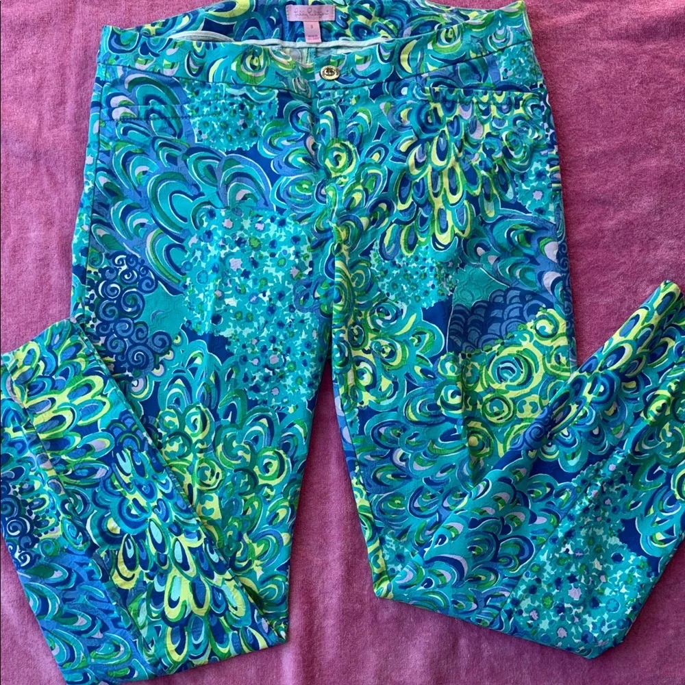 Lilly’s Lagoon Kelly Skinny Ankle Pant, size 8. EUC with zipper/button detail - Picture 1 of 6